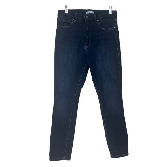 Good American Jeans Good Legs Crop Mid Rise Dark Wash Stretch Women’s Size 12/31 - Picture 1 of 6
